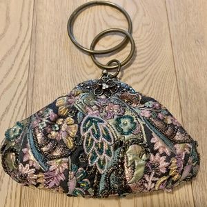 Beaded Floral Clutch